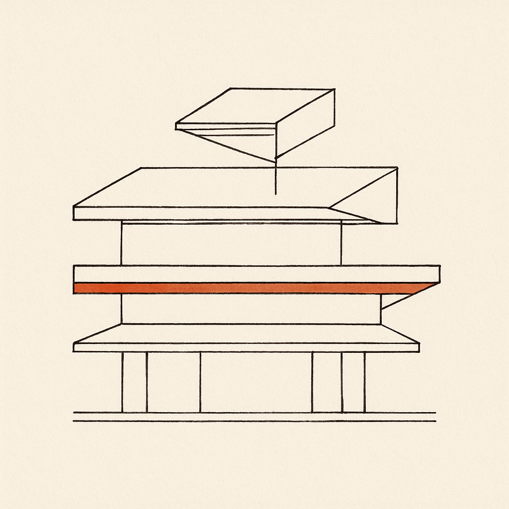 AI Infrastructure & Architecture — abstract motif